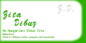 zita dibuz business card